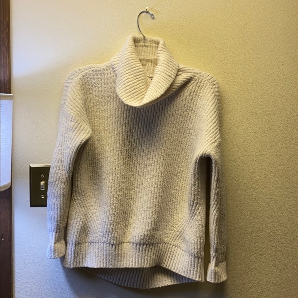 Oversized cream sweater
